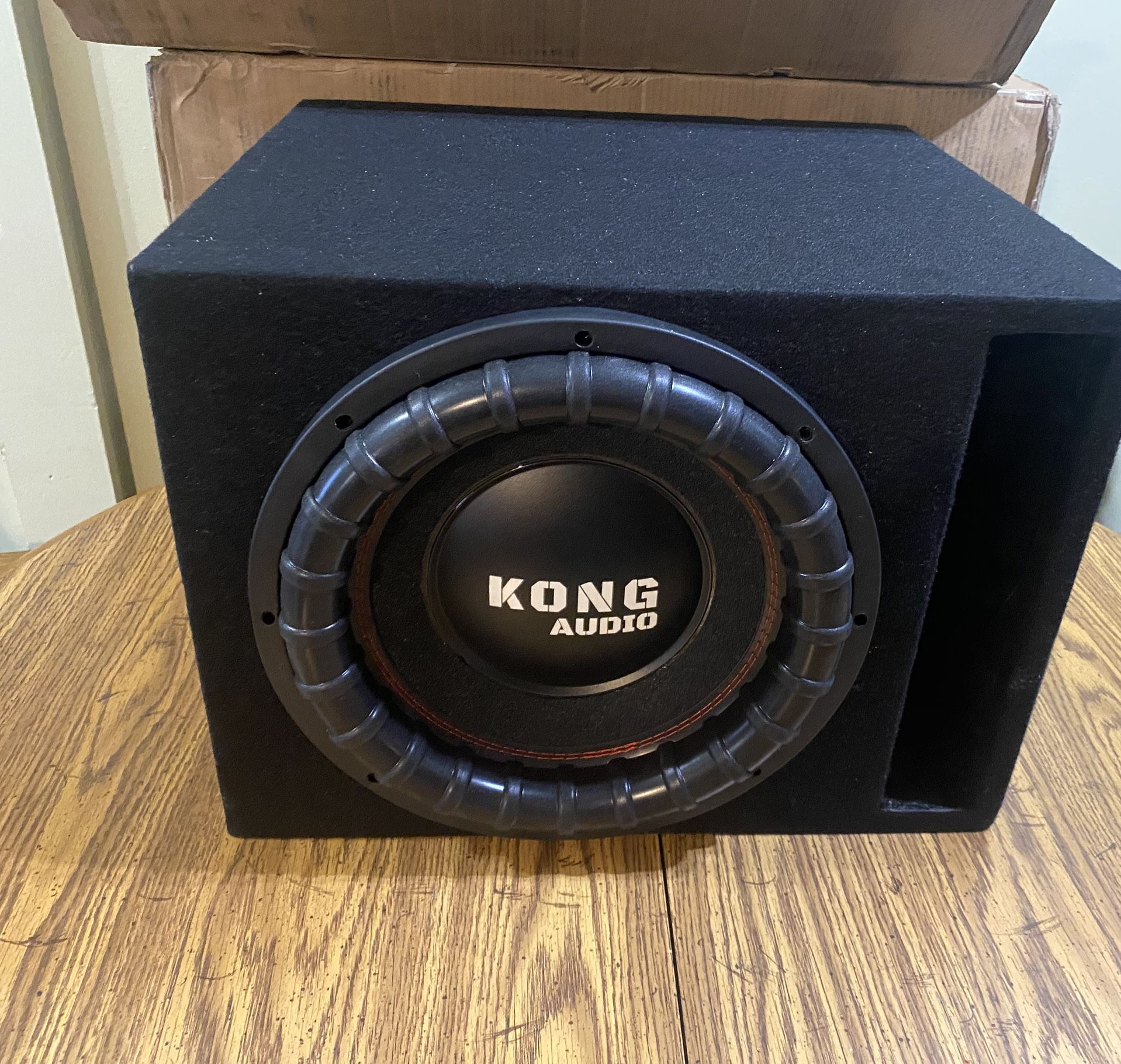 New 12” Kong Audio Subwoofer + New Ported Box