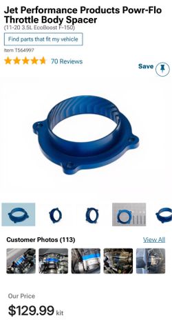 Jet performance products powr-Flo throttle body spacer ford f150