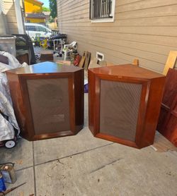 Pair Altec 604c W/n1600a crossover In 606 Corner Cabinet Speaker (1956s)
All original and Working