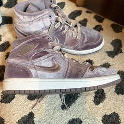 Purple Velvet Nike Dunks 