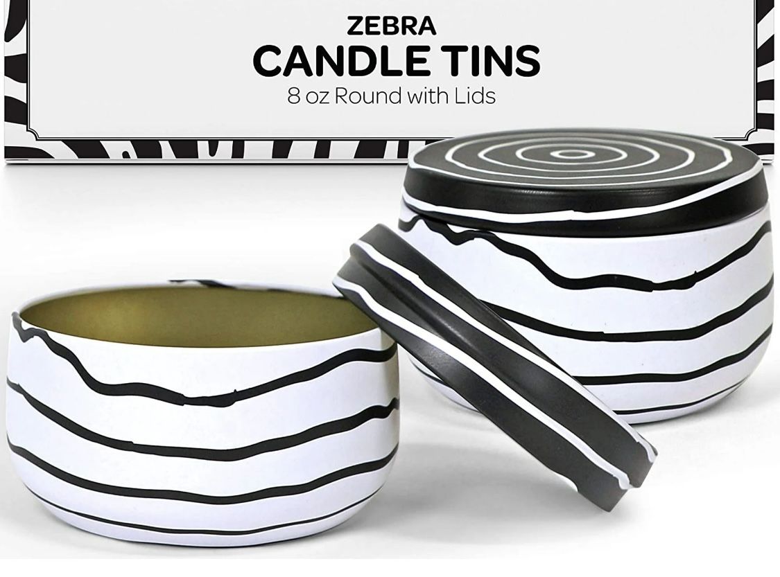 Hearts & Crafts 8oz Candle Tins, 24 Tins/Case