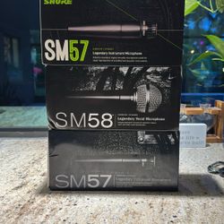 2 SHURE SM57  1 SM58 MICROPHONES 
