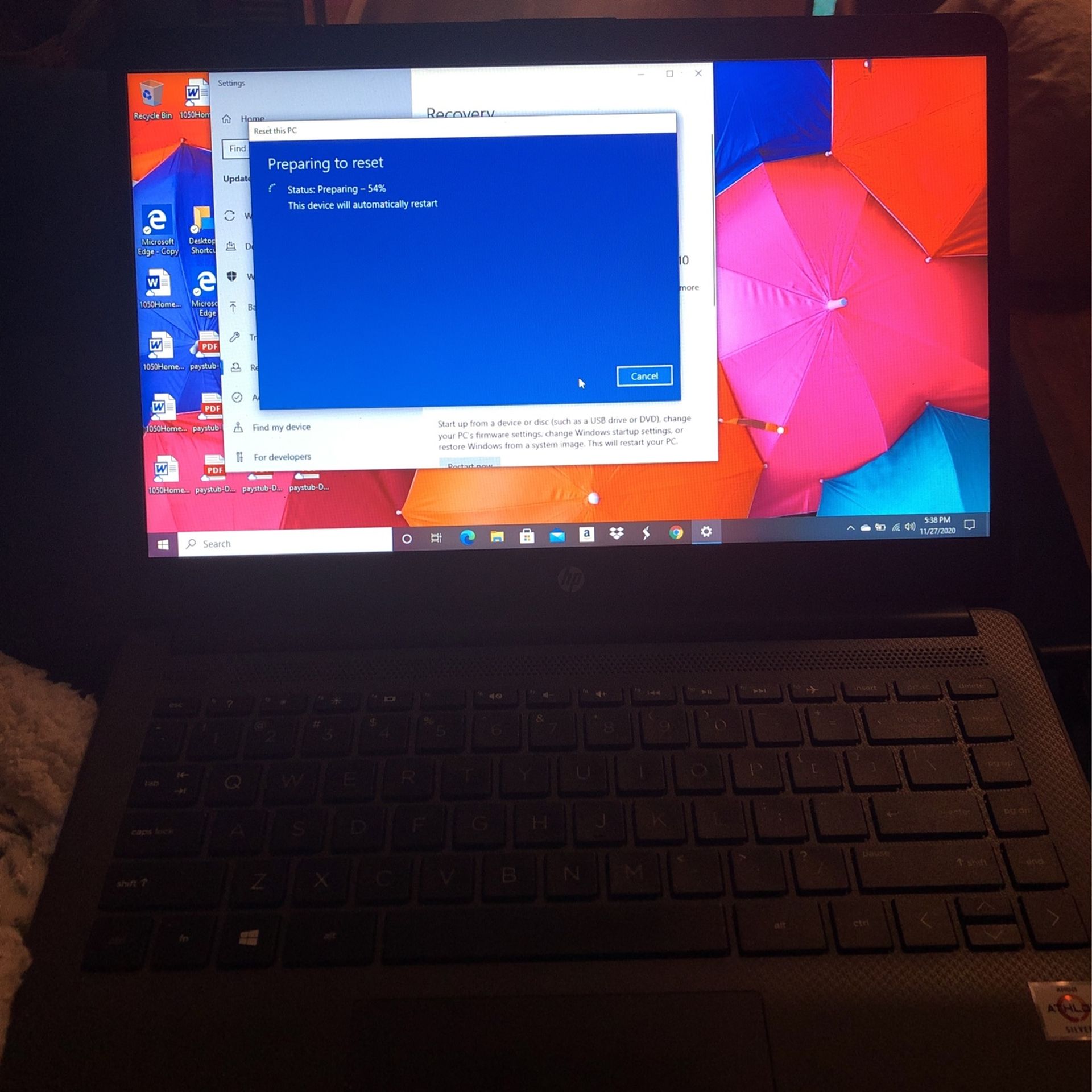 COMPUTER HP 14"14-dk1046nr NOTEBOOKBUNDLE ATHLON 3050U4GB WIN10 500GB