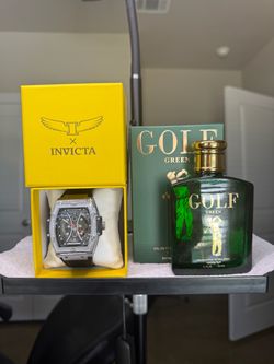 Invicta Watch and Golf Green Cologne Bundle