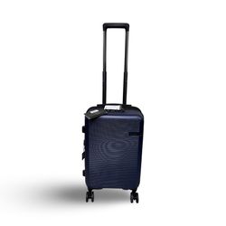 BROOKSTONE Nelson 21" Hardside Carry-On Luggage with Charging Port - Navy