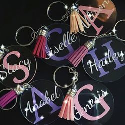 Personalized Clear Acrylic Keychains