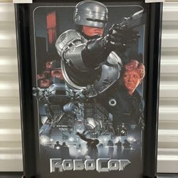 Framed Robo Cop Wall Decor
