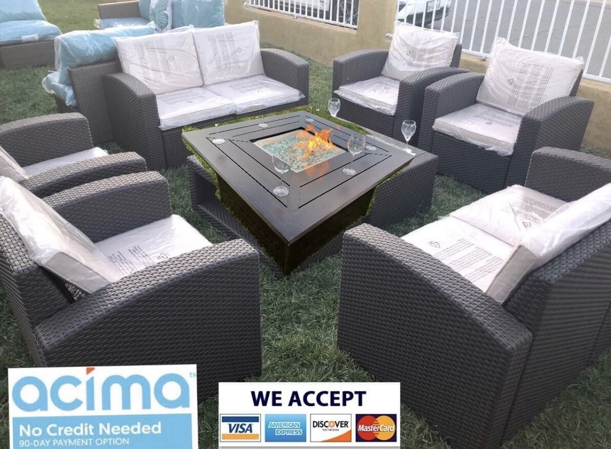 New Patio furniture Set with Fire Pit