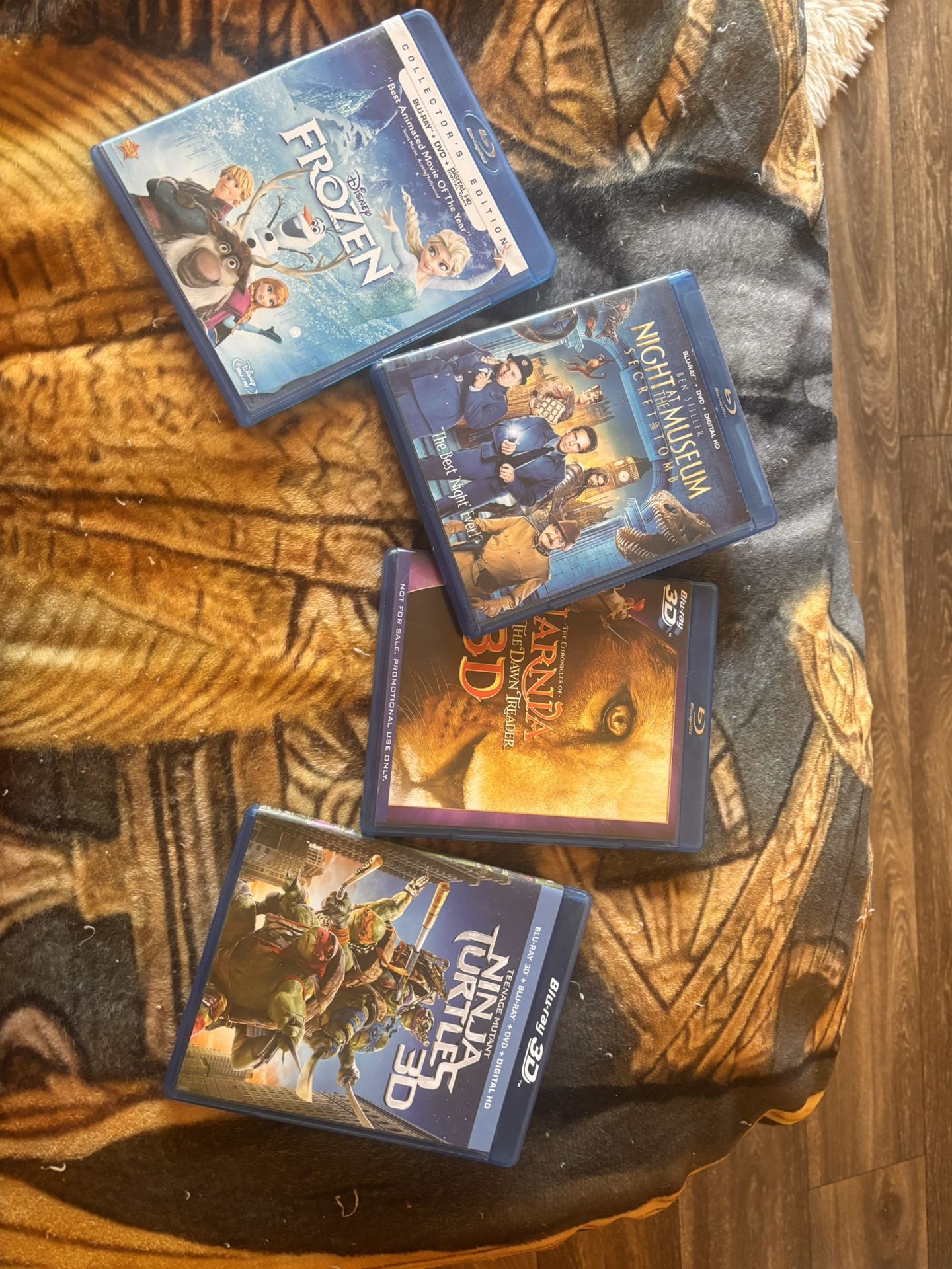 4 Blue Ray DVDs