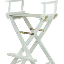 Director's Chair (White Frame/Gray Canvas)