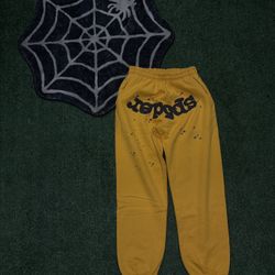 Sp5der Sweatpants Yellow