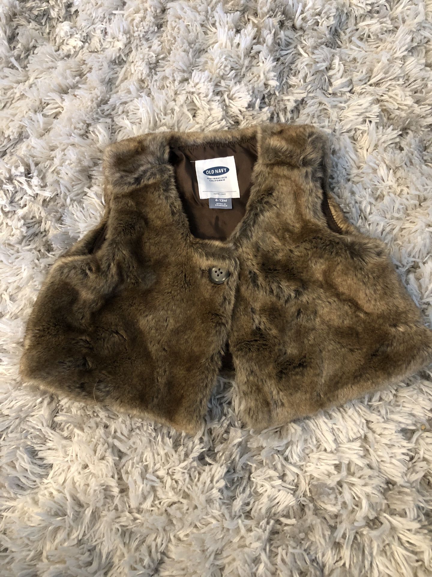 Fux Fur Baby Vest 