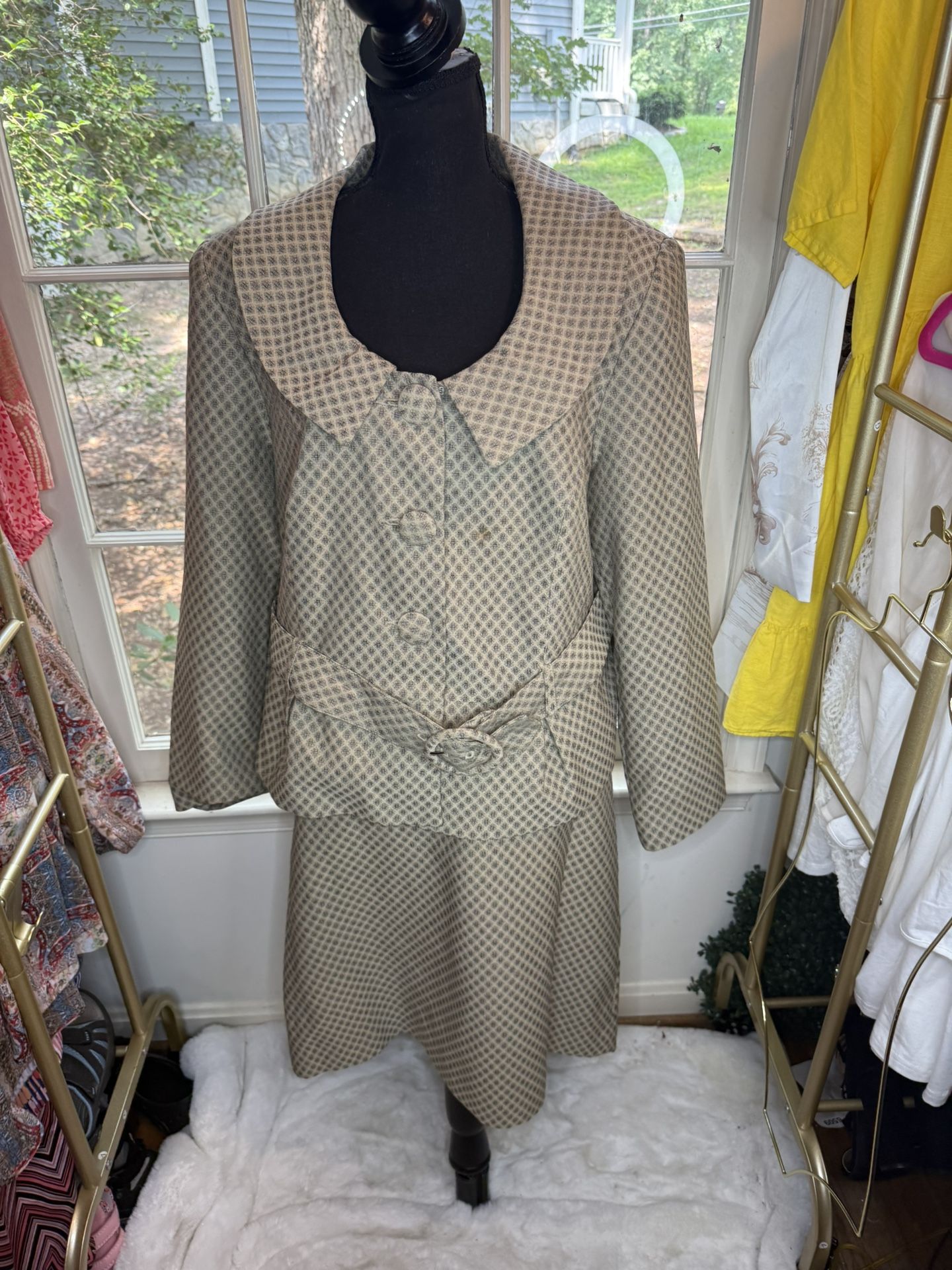 Women’s Vintage Suit Blazer And Skirt Size 18W