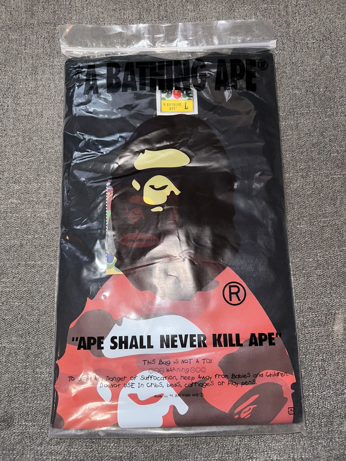Black And Red A Bathing Ape T Shirt