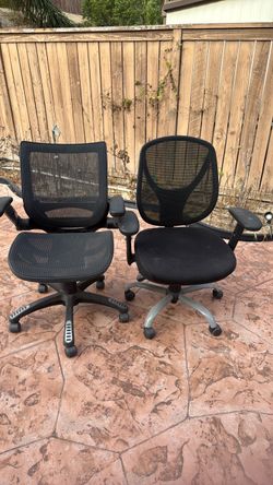 Used black office chairs  $60