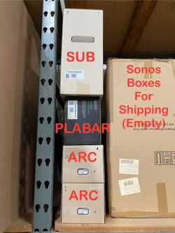 Sonos Arc, Sub, and PlayBar Boxes For Shipping - Empties