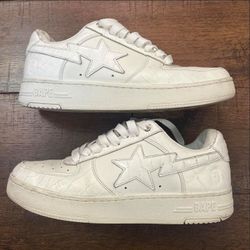BAPE Bapesta Low-Top White Sneakers