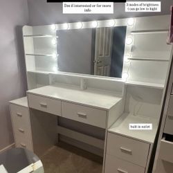 White Makeup Vanity 