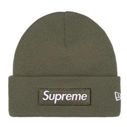 🫒 Supreme Box Logo Beanie "Olive"
