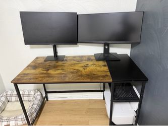 Computer desk and book station