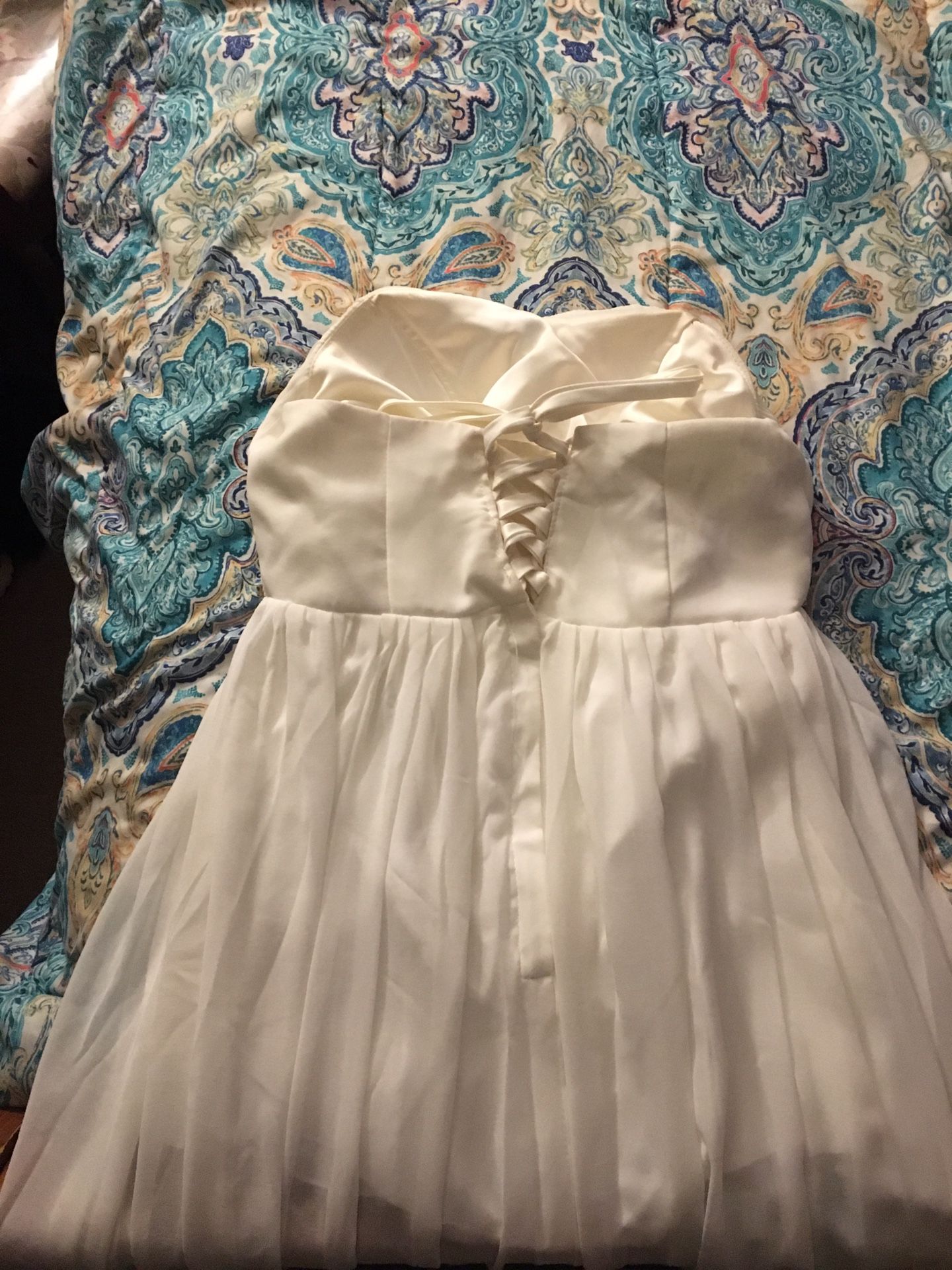 White high low dress