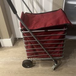 Perfect Condition Cart On Wheels 🛞 Fold Up 220lb Capacity 