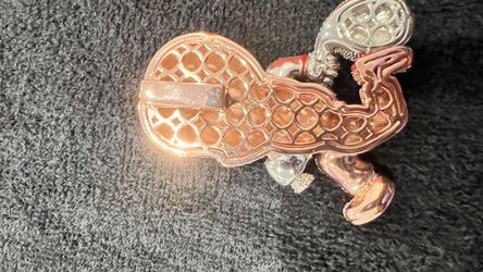 Iced out Cashman pendant on iced out Cuban chain