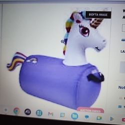Unicorn Inflatable Hip Hopper