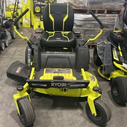 Ryobi 48V 42-inch 75Ah Battery Electric Riding Zero Turn Mower. Friday Sale!