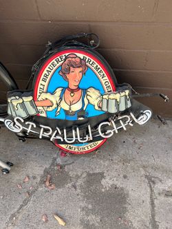St Pauline Girl light up sign