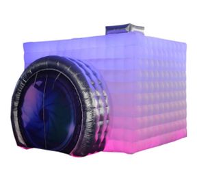 Inflatable Party Tent Inflatable Nightclub White Inflatable Camera Photo Booth Enclosure Inflatable Cube $350