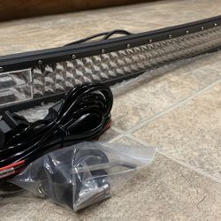 New Curved 50” inch 684W LED Light Bar Flood/Spot Combo Roof Driving Truck RZR SUV 4WD 