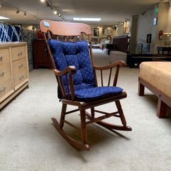  Grandma’s Wooden Maple Rocking Chair