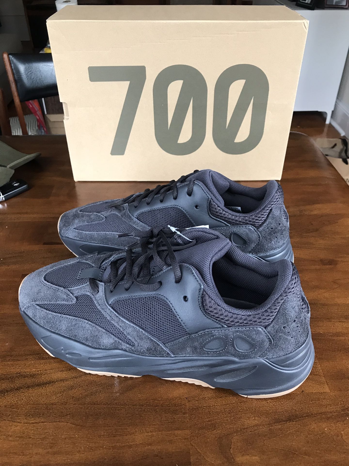 Adidas Yeezy Boost 700 Utility Black 12.5 Deadstock