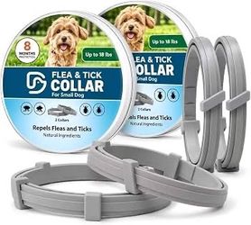 Brand new in box Flea Collar for Dogs Small, Flea & Tick Collar for Small Dogs 4 Pack Tick and Flea Collar for Dogs, Dog Tick Collar, Dog Flea Collars