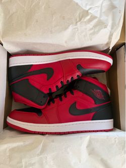 Jordan• 1 Mid in Gym Red, Black, White