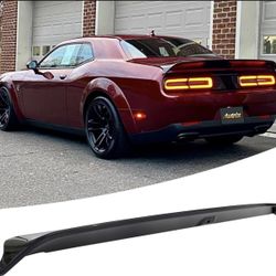 Rear Spoiler with Camera Hole Fit for Dodge Challenger RT/SXT/SRT/Scat Pack/Base/T/A/GT/SRT8/SE/Rallye Redline/Black Line/2008-2023, Spoilers for Cars