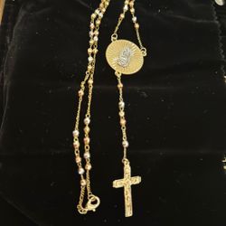 Gold Plated Rosary 