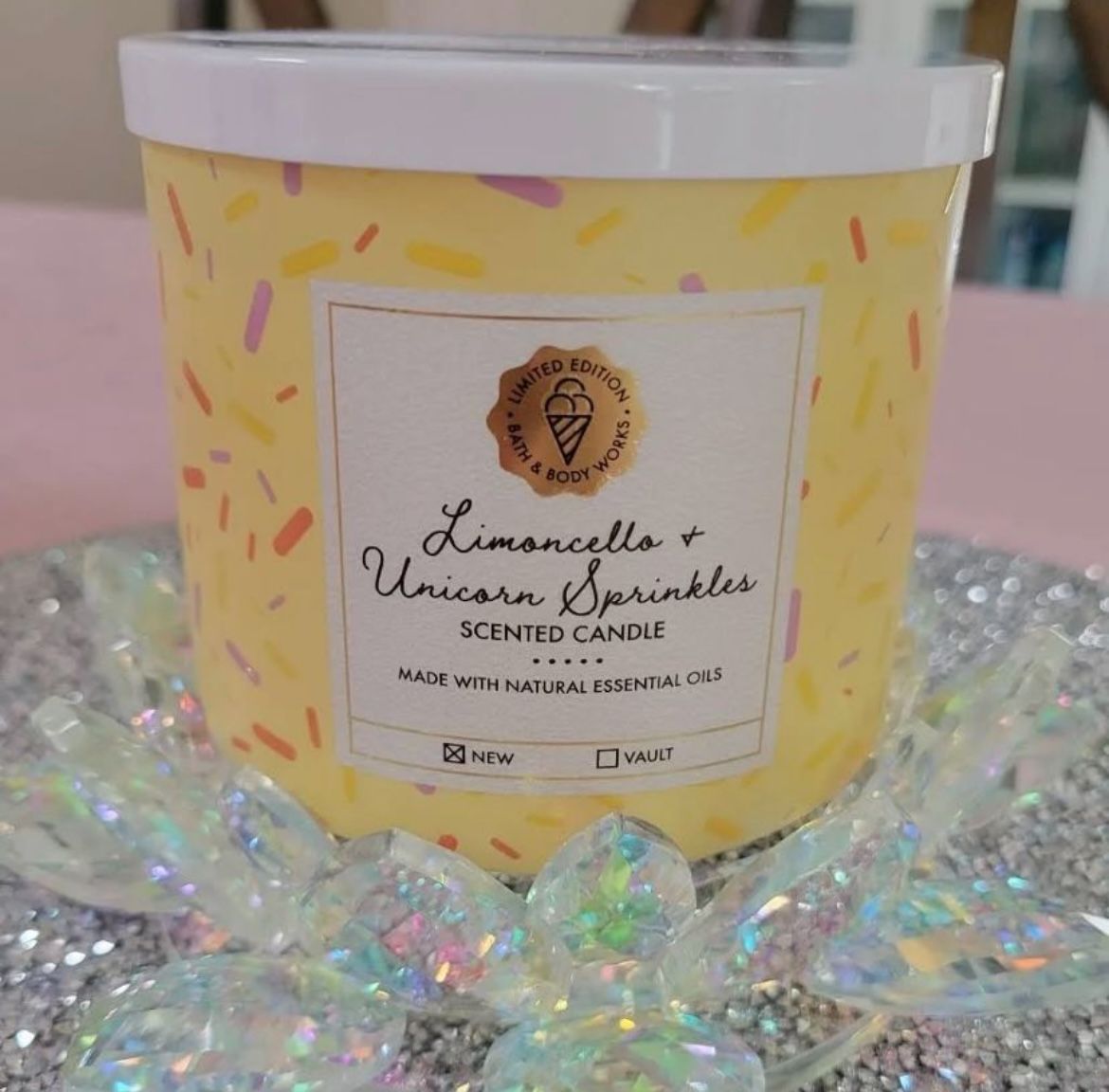 Bath & Body works Limoncello & Unicorn Sprinkle Limited Edition Scented Candle