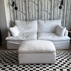 Restoration Hardware Cloud Track Arm 2-cushion sofa