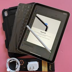 iPad 11th Generation (2025 Newest) 256GB with pencil, keyboard & accessories (new - warranty)