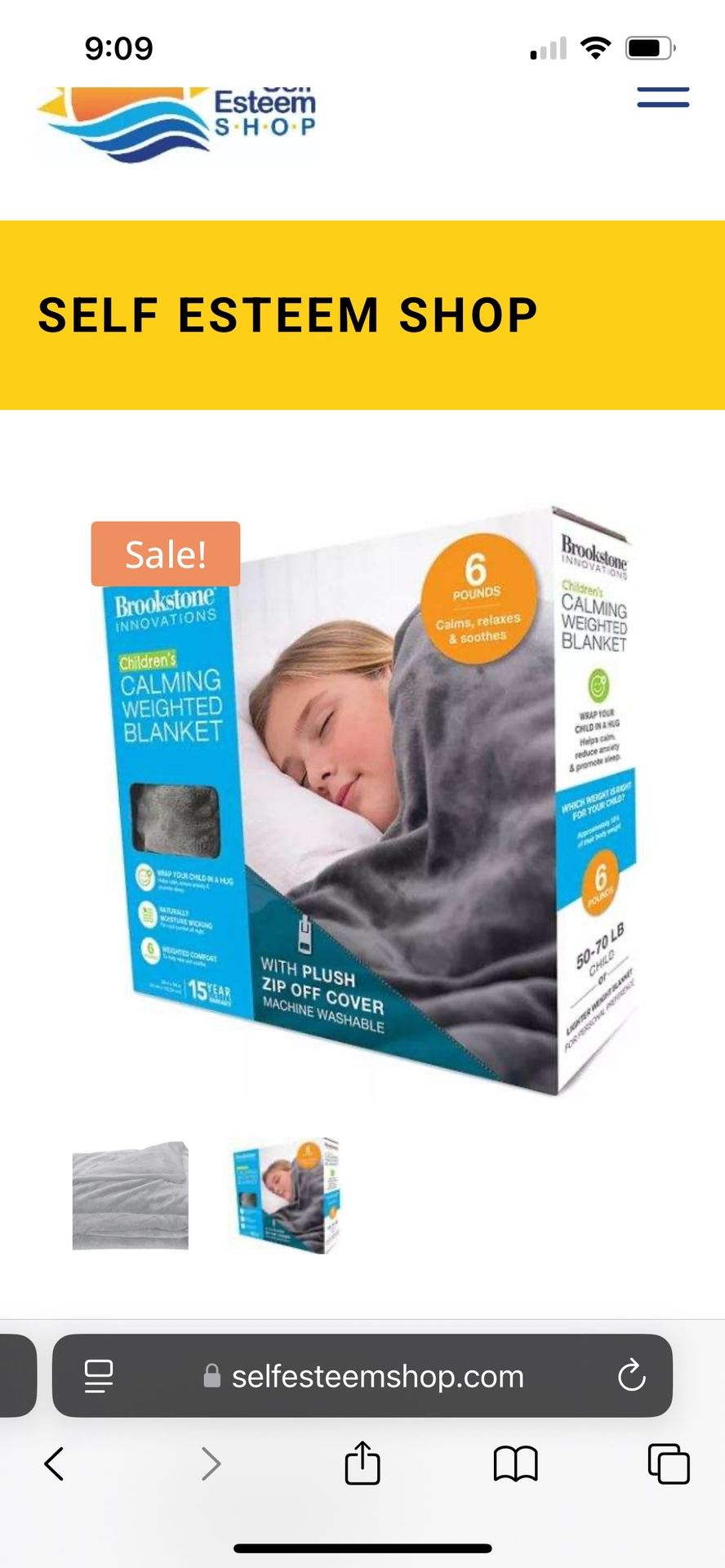 Kids 6 Pound Weighted Blanket