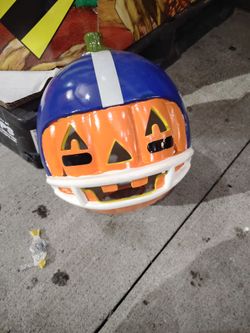 Football team pumpkin