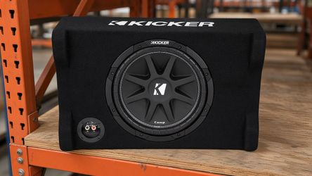 Kicker Comp Bass Sealed Enclosure 12" 4-Ohm Subwoofer 300 Watt CDF12 48CDF124
