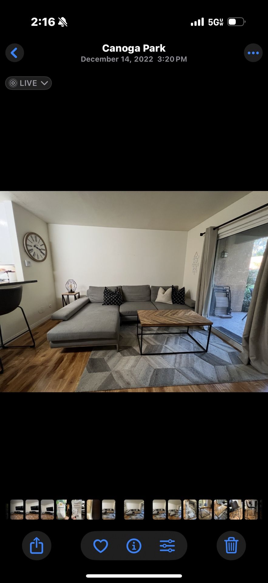 Make an offer Priced to Sell — Moving Sale!! Wide chaise sectional grey