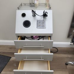 Grey Color With Shelves 