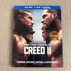 Creed II Target Exclusive Blu-Ray + DVD Combo Pack Slipcover Michael B Jordan