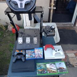 Adult 6 Speed 3 Pedels 1 Wheel Plus Built Stand. $420! Firm Each or all $600! 2020 Xbox One S 1000GB 2020 PS4 Pro 1000GB
