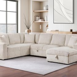 Exciting New Corduroy Sleeper Sectional Sofas Available Now