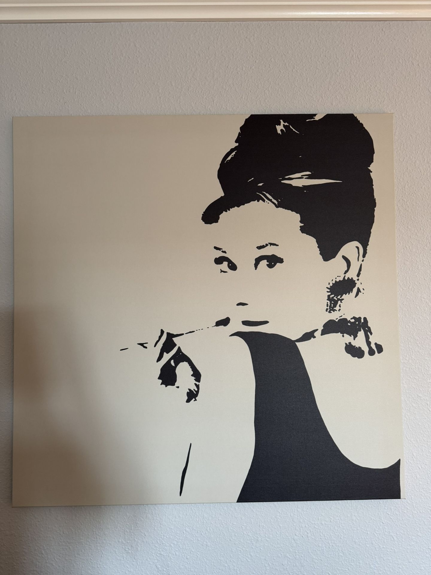 Retro Glam Audrey Hepburn Painting